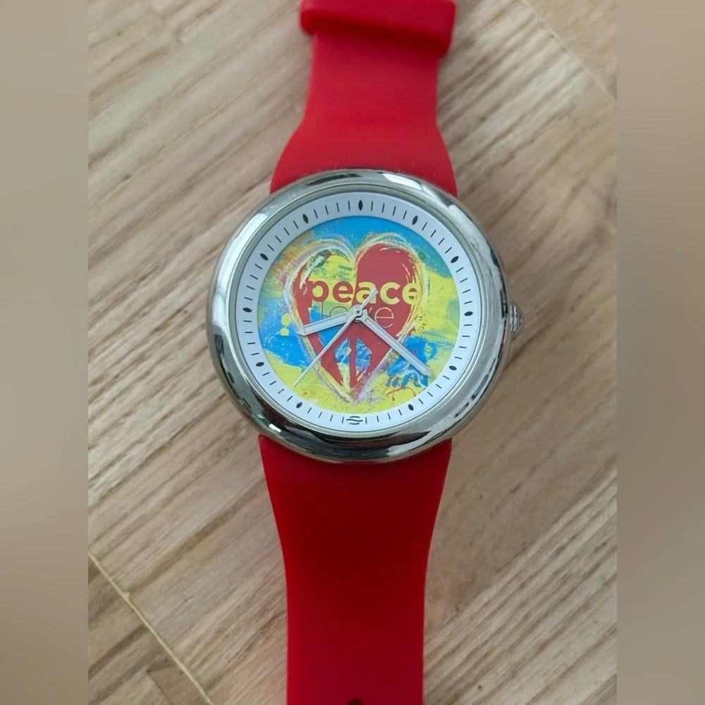 Fruitz by Philip Stein Rare Edition Watch Peace Love Natural Frequency Tech